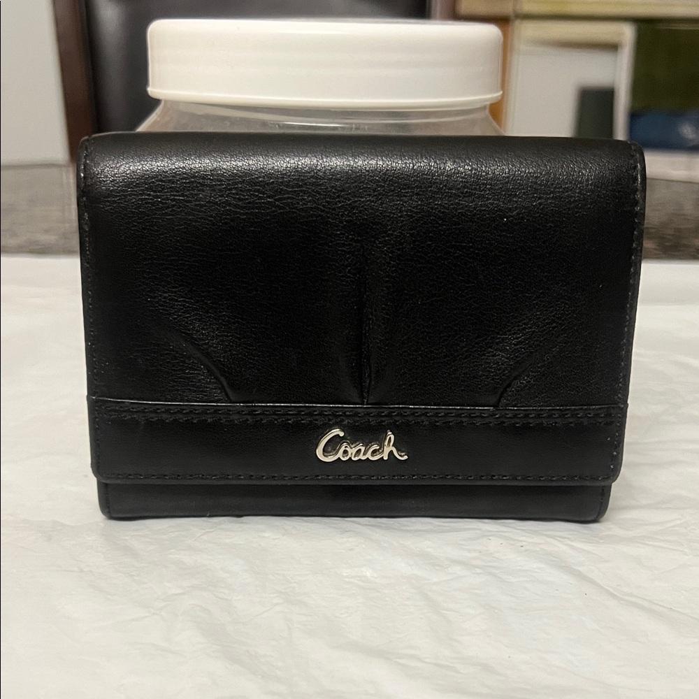 Coach Black Leather Wallet